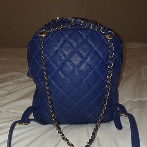 Mini bag pack chanel ccday azul caviar